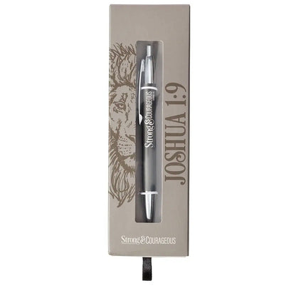 Pen in Gift Box Strong & Courageouse Joshua 1:9