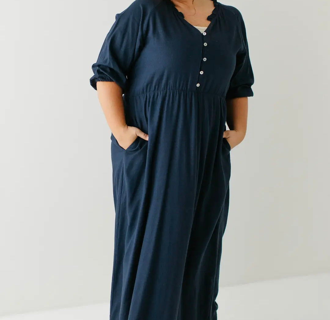 Kenzi' Ruffle Detail Maxi Dress