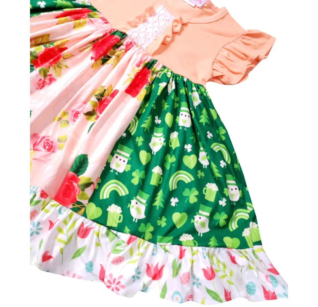 Baby Girls Spring Lucky Charm Capri Dress Set