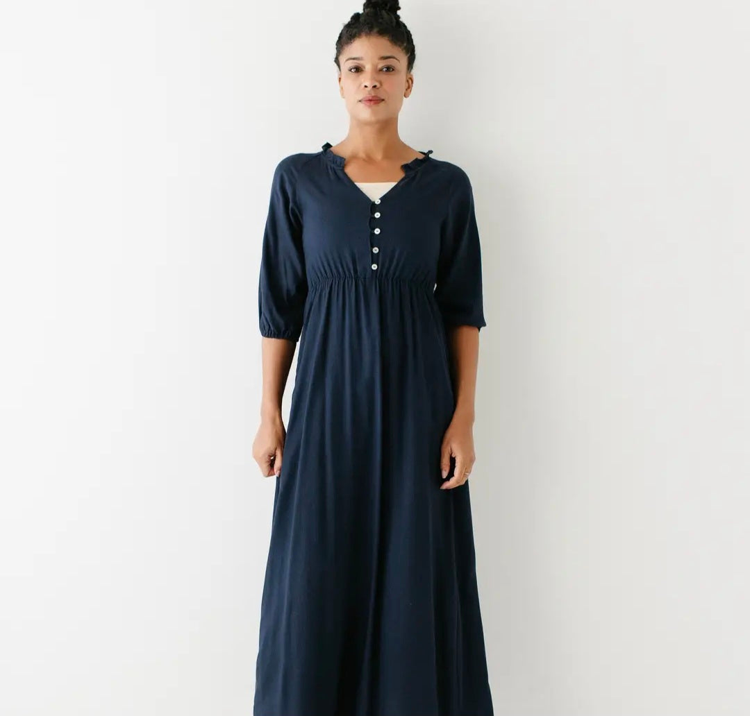 Kenzi' Ruffle Detail Maxi Dress