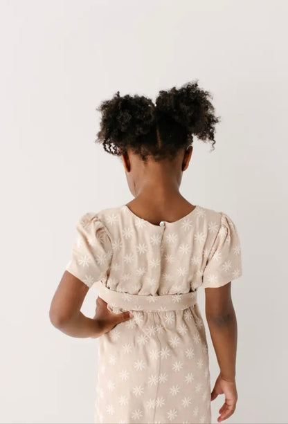 Ramona Girl Embroidered Flower Midi Dress