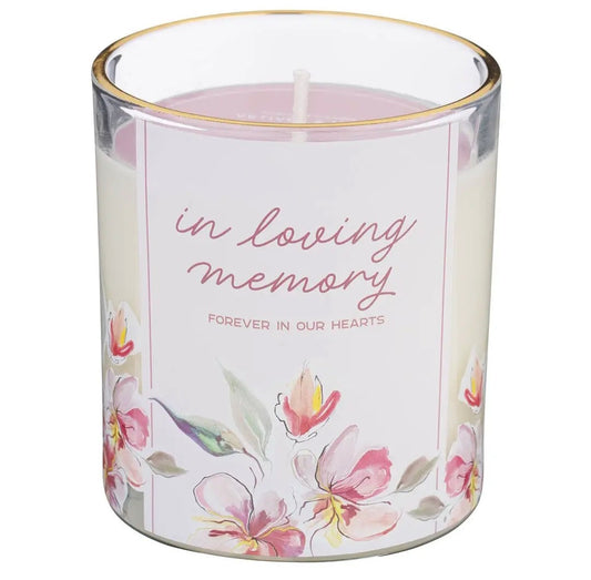 Glass Candle In Loving Memory