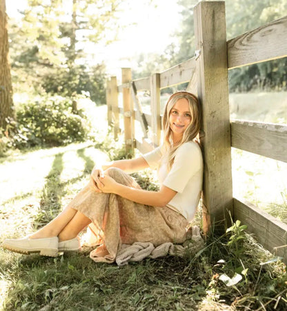Essential Ribbed Half Sleeve Tee White