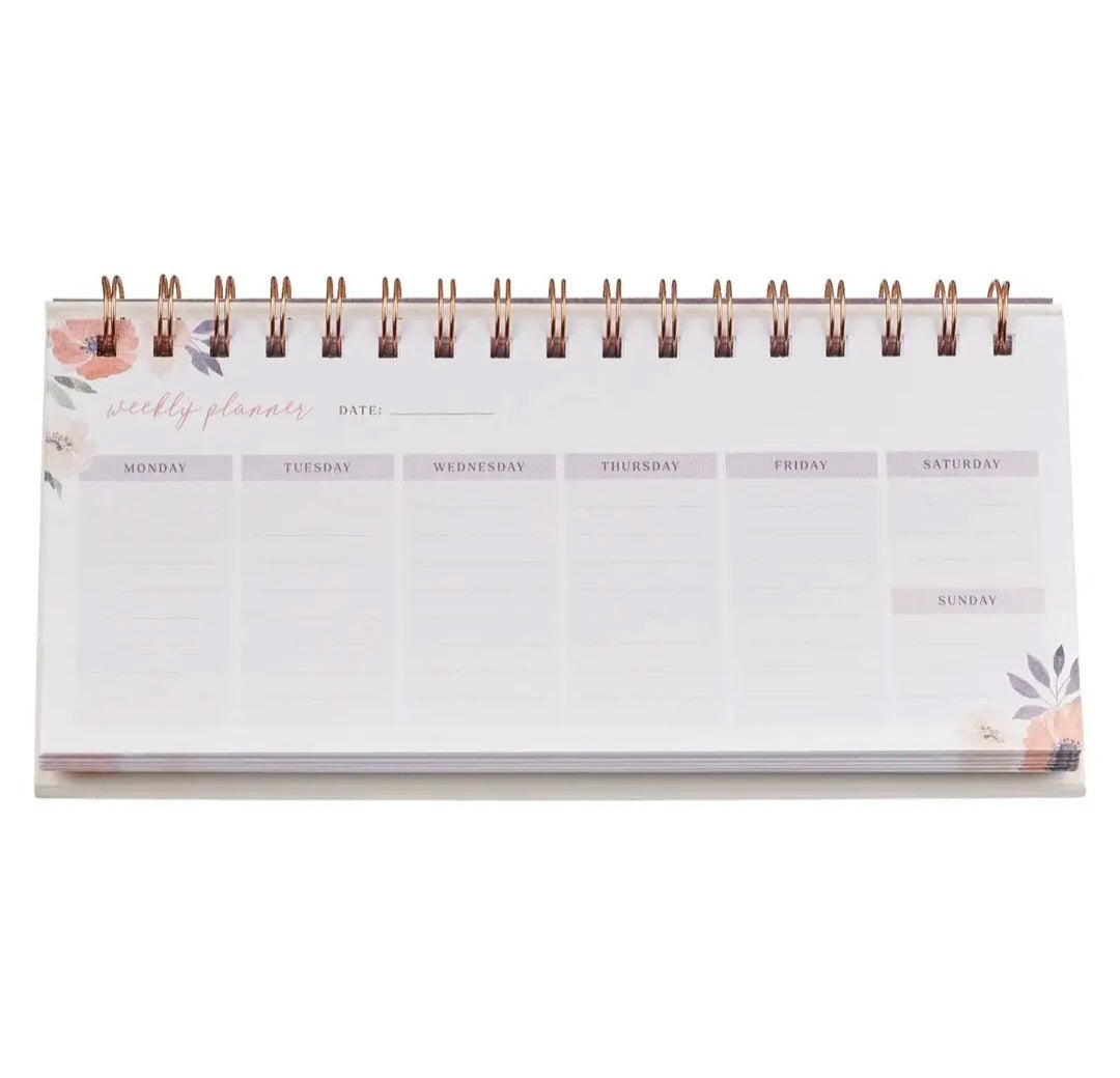 Love is Kind Coral Poppy Undated Weekly Planner