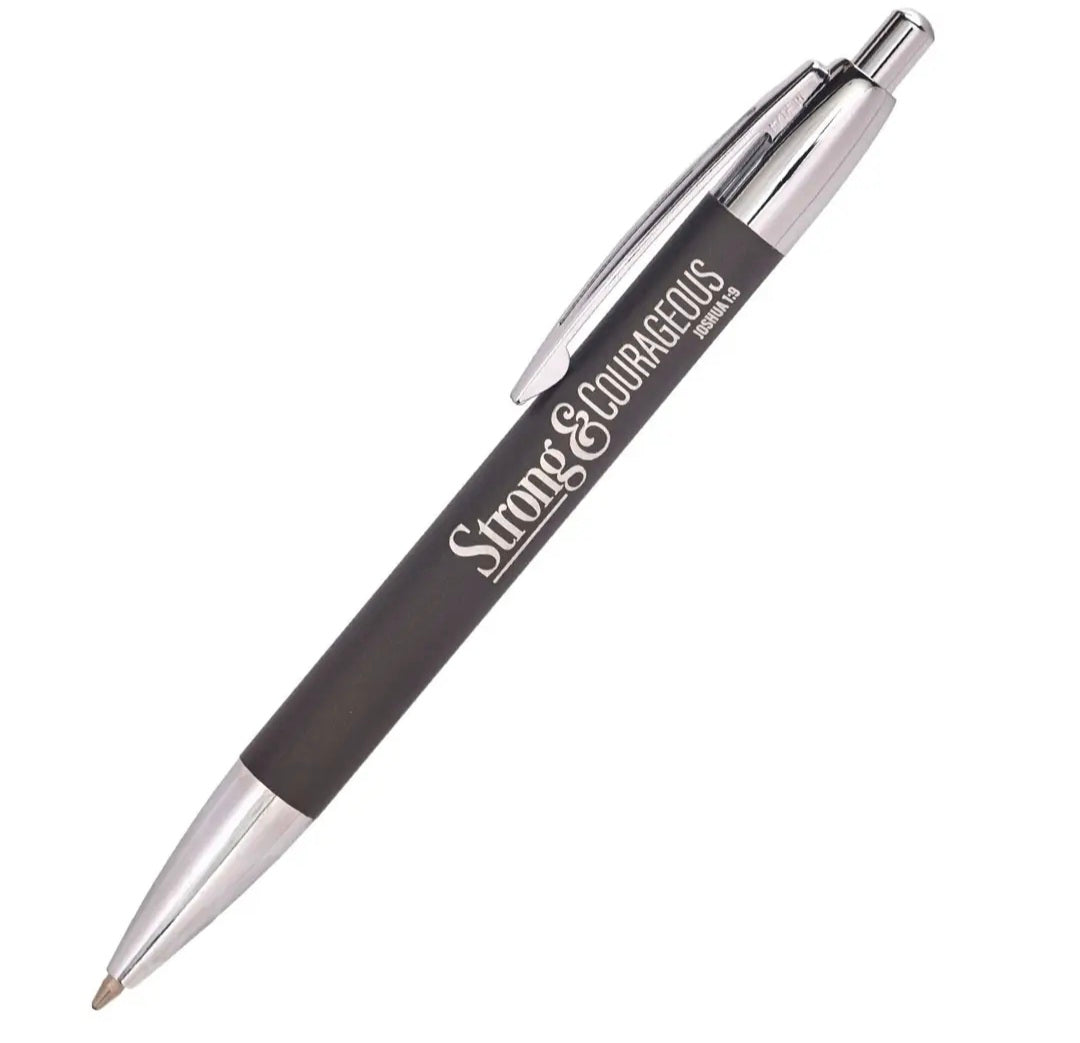 Pen in Gift Box Strong & Courageouse Joshua 1:9