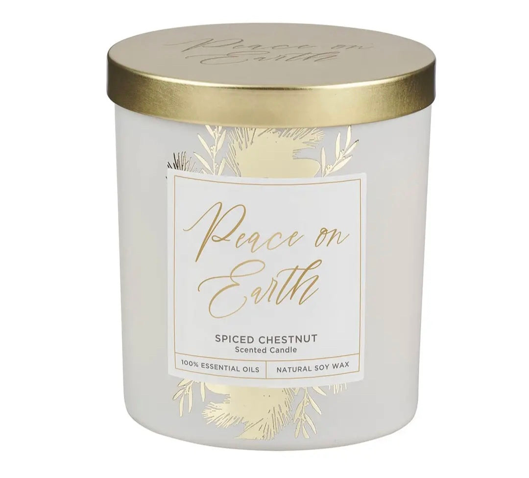 Peace on Earth Scented Candle in a Glass Jar