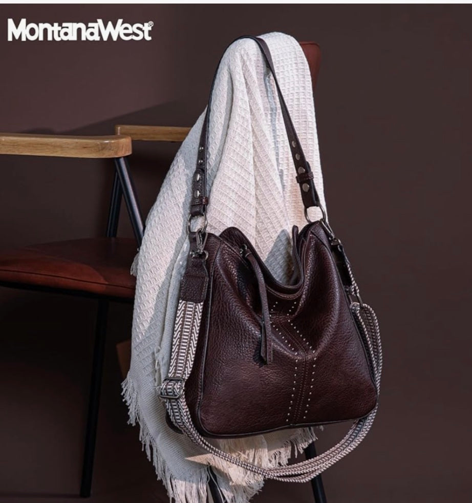 Montana West Medium Hobo Bags for Women Top Handle Satchel Shoulder Purse Bucket Handbag