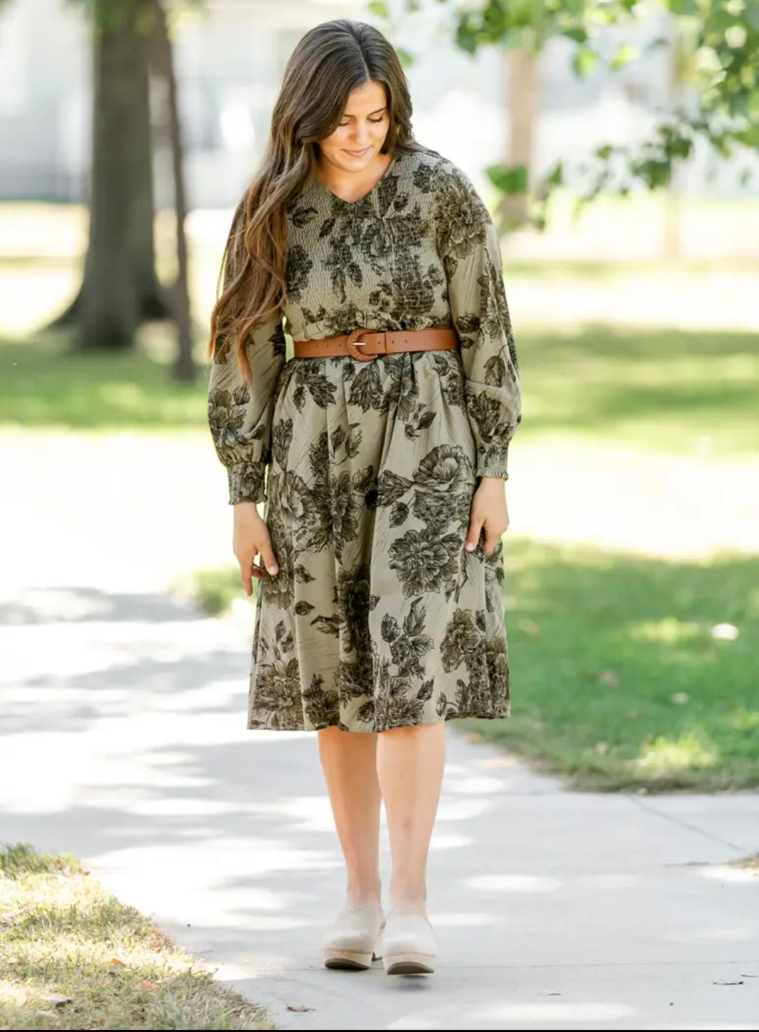 Aleeyah Smocked Midi Dress